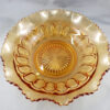 amber australian crown crystal salad bowl acc2617(2)