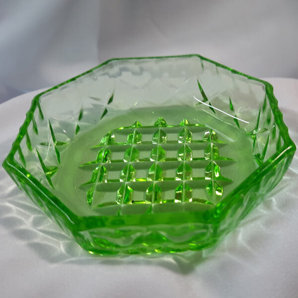 green depression butter dish dg2877