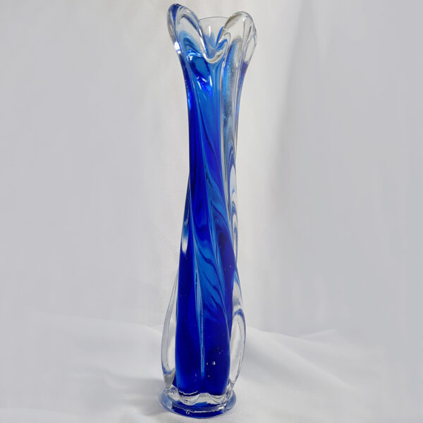 art glass vintage twist stem vase ag2717(1)