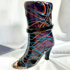 artglass boot vase ag2871