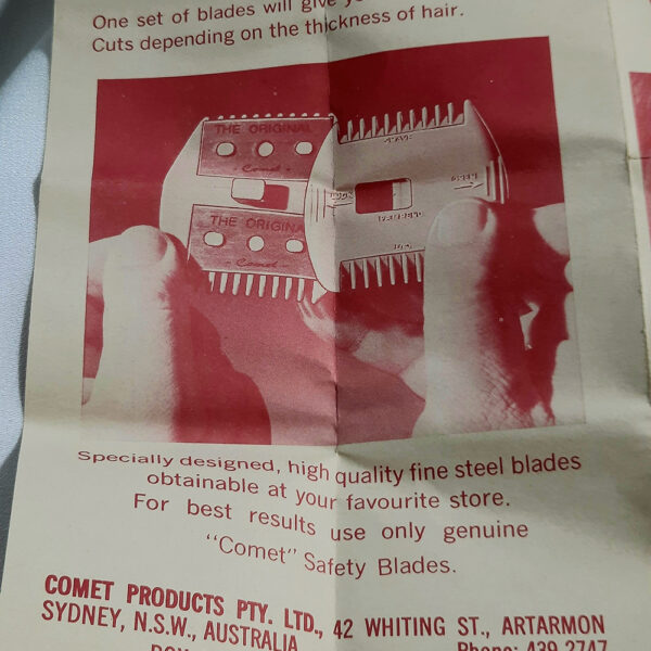 Comet 4 in 1 Hair Cutter Instructions