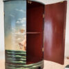 corner sailing ship cabinet one door open