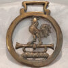 Rooster Brass Medallion