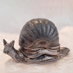 Silver Snail Salt Dish