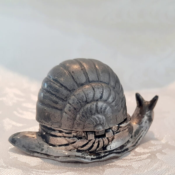 Silver Snail Salt Dish Rear