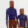 COL2917 - Vintage Metal Artwork Couple (2)