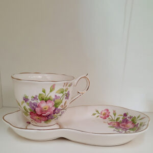 COLC27 - Old Foley Roses and Violets Tennis Set (2)