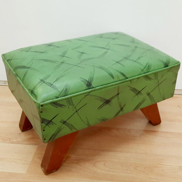 Retro Vinyl Foot Stool