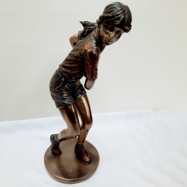 bronze like tennis statue