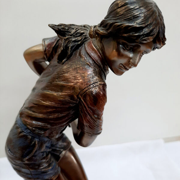 Bronze-Like Tennis Statue 3