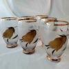 Vintage 1960's Cocktail Cordial Set Glasses