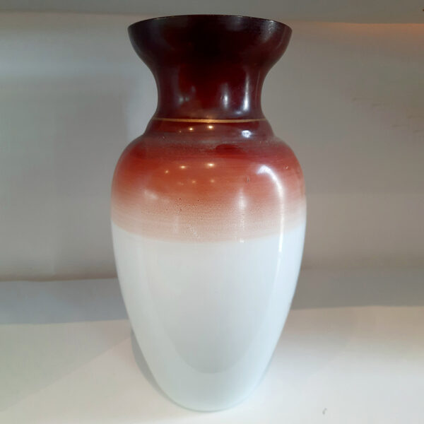 Antique Victorian Milk Glass Vase Rear