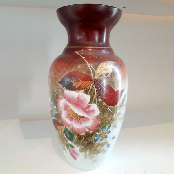 Antique Victorian Milk Glass Vase