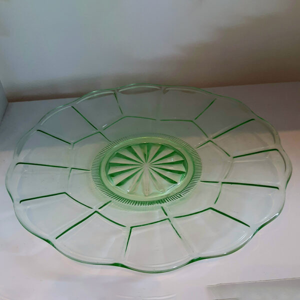 Large Uranium Glass Platter