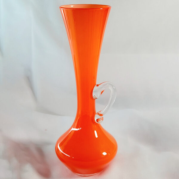 Orange Retro Vase Left Side