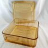 Large Refrigerator Amber Dish