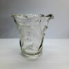 large vintage crown crystal petals vase