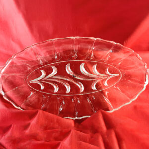 australian crown crystal bourke series serving dish