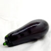 deep purple eggplant ornament