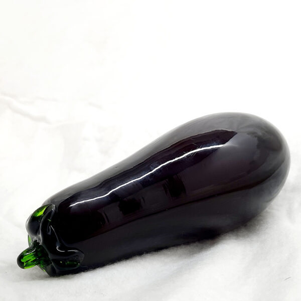 deep purple eggplant ornament