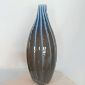 large smokey grey/blue swirl vase
