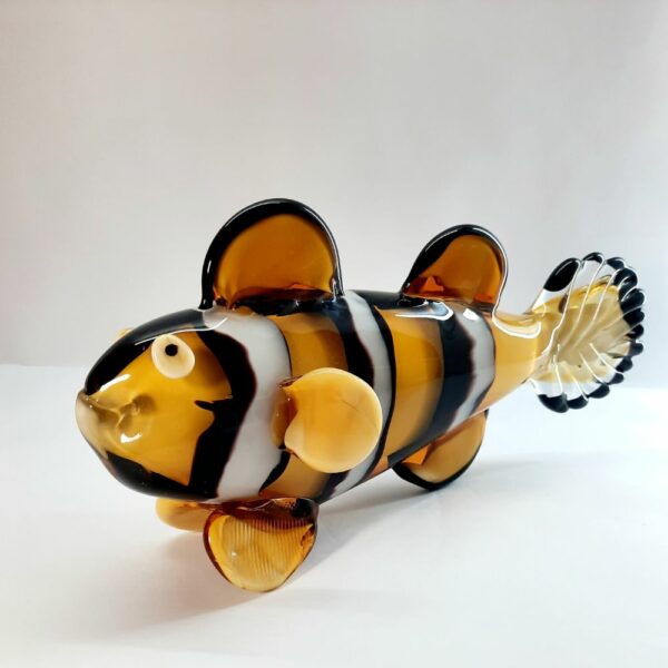 large clown fish artglass ornament