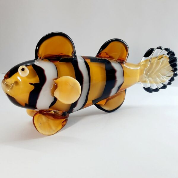 large clown fish artglass ornament