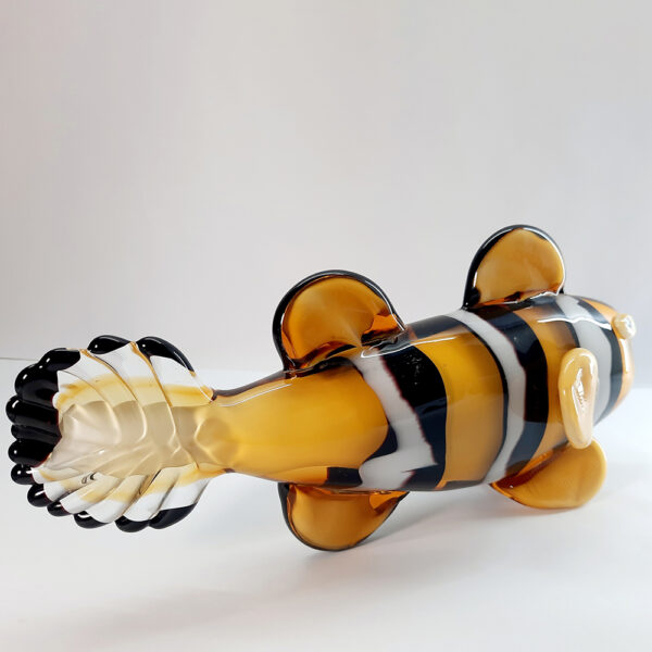 large clown fish artglass ornament