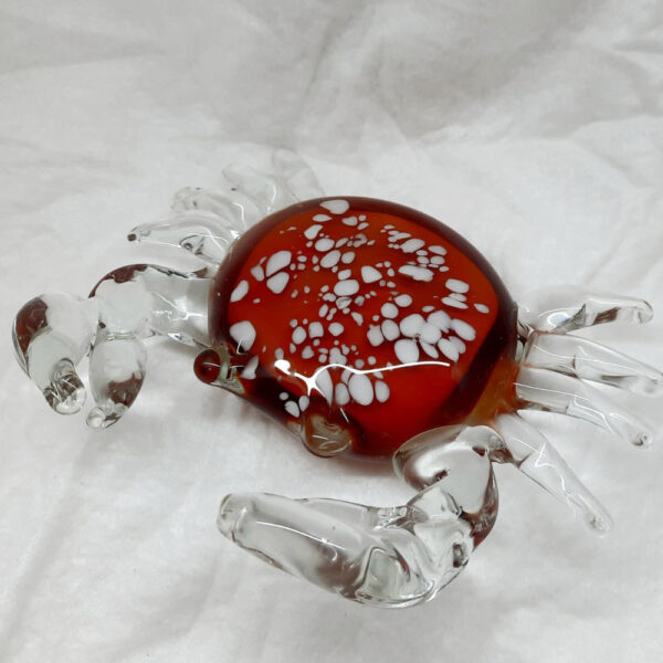 rikaro artglass crab figurine