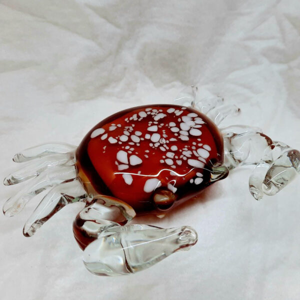 rikaro artglass crab figurine