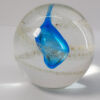 teal and pale gold paperweight