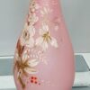 pale pink victorian enamelled vase