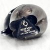 vintage isle of wight azurene black glass elephant