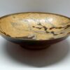 vintage brass enamelled bird design bowl