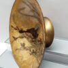 large vintage enameled bird design pedestal bowl