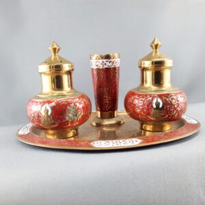 vintage brass incense holder