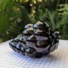 murano style art glass deep purple grapes