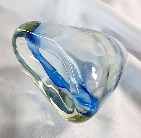 small artglass vase