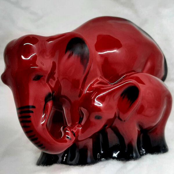 royal doulton flambe elephant ornament