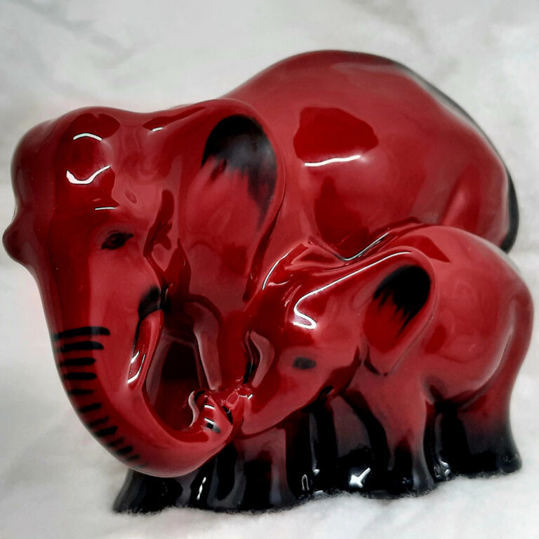 Royal Doulton Flambe Elephant Ornament