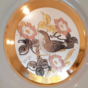 keito engraved bird decorative plate