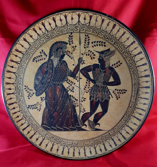 greek terracotta decorative plate