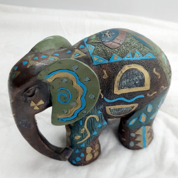 resin handpainted elephant figurine