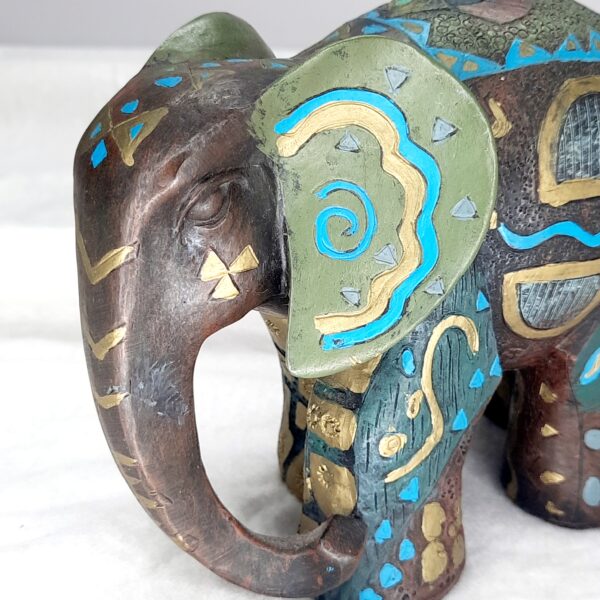 resin handpainted elephant figurine