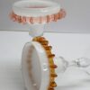 italian filagree candle holder pale pink