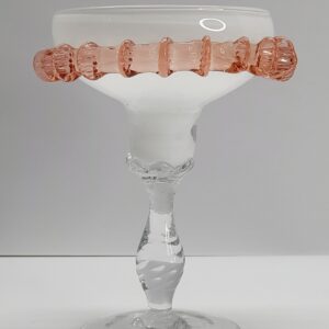 italian filagree candle holder pale pink