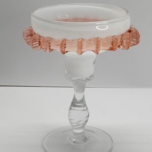 italian filagree candle holder pale pink