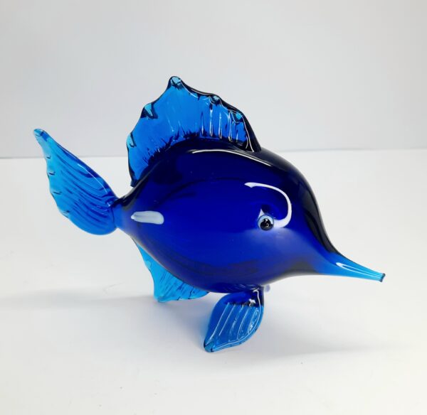 cobalt blue fish ornament