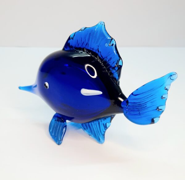 cobalt blue fish ornament