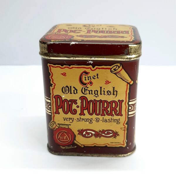 old english pot pourri tin